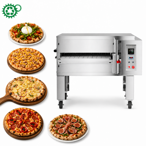 Four à convoyeur en acier inoxydable pour pizzas, machine à cuire le pide turc, le manakish au fromage, les fatayer et les sfiha pour grandes usines - Product Image 1