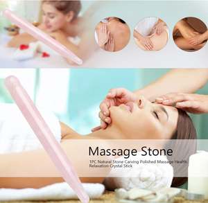 OEM Personnalisé Stylo d'<span class=keywords><strong>acupuncture</strong></span> Gua Sha en Quartz Rose Naturel Marque Privée Outil de massage facial pour commandes en gros - Product Image 4