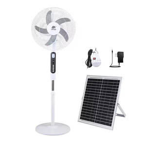 Ventilateur solaire pratique de 16 pouces avec batterie au lithium intégrée, prix abordable, support d'urgence - Product Image 5