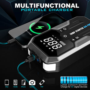 Démarreur de <span class=keywords><strong>voiture</strong></span> et de camion portable 12V 2000A avec gonfleur de pneus, charge USB-C et lumière LED - Product Image 5