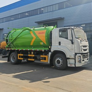 Precio de Fábrica: Camión Cisterna de Succión de Aguas Residuales 1suzu Giga 4x2 de 12 CBM, Camión de Limpieza y Dragado de Alcantarillado en Venta - Product Image 1
