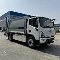 Camion compacteur de déchets électrique de grande capacité 12CBM, haute pression hydraulique, collecte et transport de déchets industriels, Euro 3