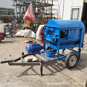 Machine à battre le riz et le blé, entraînement par engrenages bleus, haute productivité, moissonneuse de céréales pour usage agricole - Product Image 1