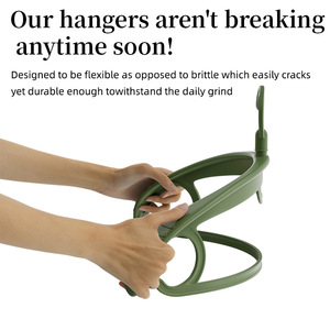 <b>Plastic</b> Non Marking Clothes Hanger Widened Thickened Non Slip Adult Coat Hanger Household Use Autumn Winter - Product Image 5