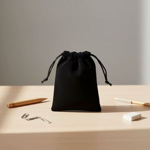OEM Manufacture Wholesales Custom Logo Lash Jewelry Drawstring <b>Velvet</b> Pouch Cosmetics Packaging Bag - Product Image 4