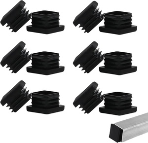 Bền vuông ống nhựa cắm ống cao su nhựa End Stopper trắng đen màu PP nhựa blanking chèn ống cắm kết thúc - Product Image 6