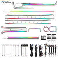 Icarsin - Luz Ambiental de 64 Colores para Toyota Sienna 2021-2025, Luz LED Láser para el Interior del Automóvil, Accesorios de Mejora