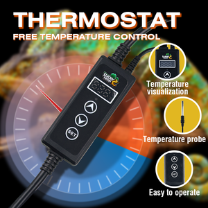 रेटाइल पालतू जानवरों के लिए स्मार्ट पर्यावरण के अनुकूल तापमान नियंत्रक 110 वी-240v सुरक्षित और सुविधाजनक पालतू उत्पाद - Product Image 3
