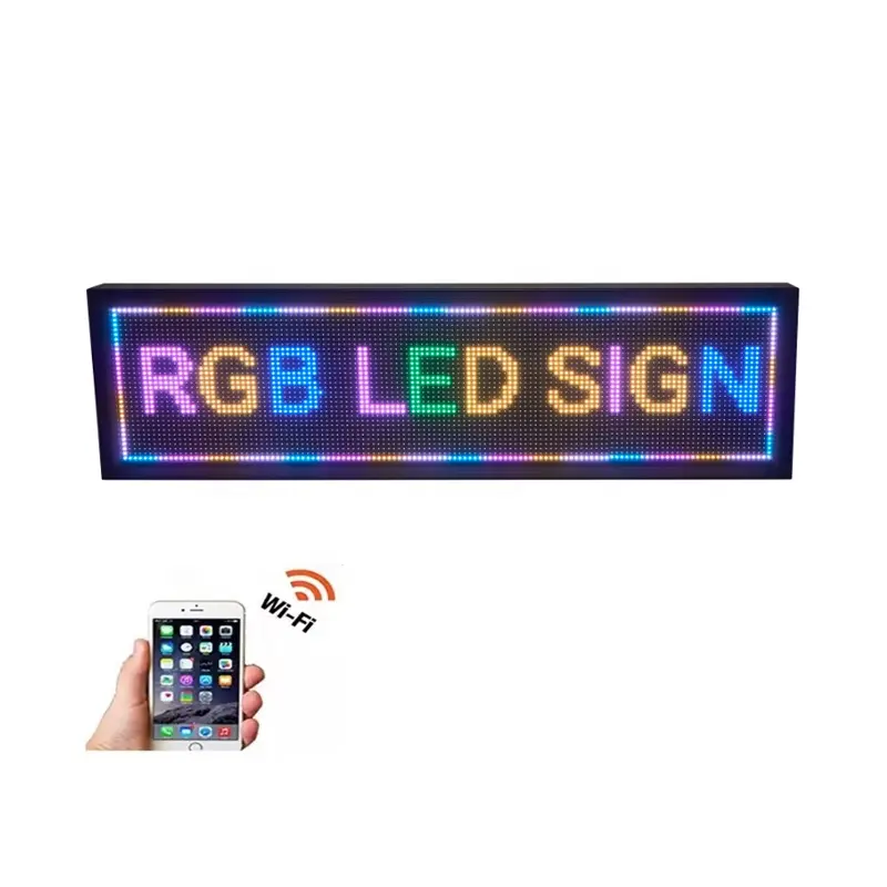 Outdoor RGB P10 LED Message Sign P10 Led Scrolling Display Board Screen advertising Full Color LED Moving Text Display