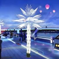 Outdoor RGB-Controller LED Kokospalme Licht für Garden Resort Hotel Landschafts beleuchtung Weihnachten Halloween Dekorationen