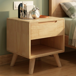 Modern Small Space Multi-Purpose Nightstand with Storage <b>Compact</b> <b>Bedside</b> <b>Table</b> for Bedroom Furniture - Product Image 3
