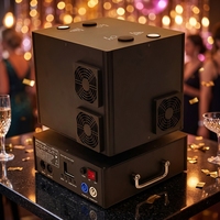 SAFIR Nouvelle Machine à Feux d'Artifice Rotative à Double Trou 1300W, Contrôle à Distance/DMX512 pour Scène et Mariages