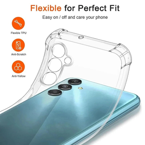 Pour Samsung Galaxy S24 S23 <span class=keywords><strong>S21</strong></span> FE S25 Plus Note 20 Ultra Luxe Antichoc <span class=keywords><strong>Silicone</strong></span> Transparent <span class=keywords><strong>Coque</strong></span> Souple <span class=keywords><strong>Coque</strong></span> Arrière Transparente - Product Image 4