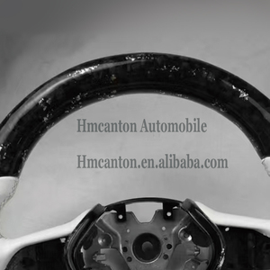 พวงมาลัยหนังเรียบแบบคาร์บอนไฟเบอร์เย็บด้ายสีเทา รุ่นยอดนิยมสำหรับรถยนต์อินฟินิตี้ คิว50 - Product Image 4