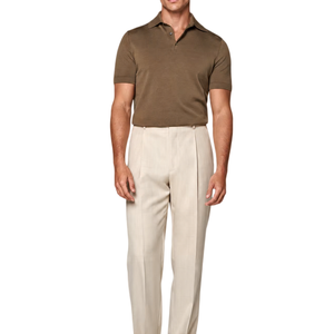 Polo in Maglia Premium Anti-Pilling con Logo Personalizzato, in Cotone e Seta, Lussuosa Polo da Golf OEM per Uomo - Product Image 2