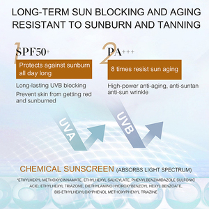 OEM <span class=keywords><strong>crema</strong></span> leggera idratante OEM <span class=keywords><strong>con</strong></span> difesa UVA UVB ad ampio spettro per <span class=keywords><strong>protezione</strong></span> quotidiana del <span class=keywords><strong>viso</strong></span> e del corpo SPF50 <span class=keywords><strong>protezione</strong></span> <span class=keywords><strong>solare</strong></span> - Product Image 5