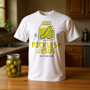 T-shirt Pickles Jesus Salty And Saved - Product Image 3