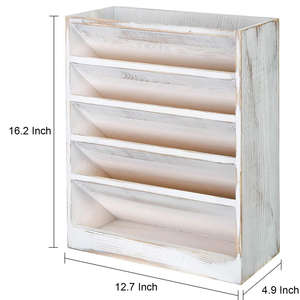 Organizador de Archivos Minimalista para Escritorio, Multicapa, Flexible, Hecho a Mano con Madera de Pino Ecológica para Vajilla - Product Image 3