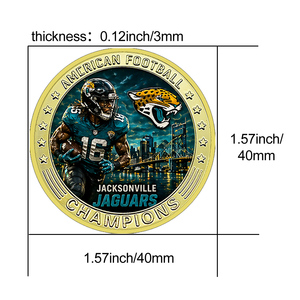 32-delige American Football Champions vergulde muntenset NFL team stijl verzamelmedaille sport souvenir cadeau voor fans - Product Image 5