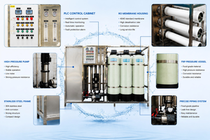 <span class=keywords><strong>Depuratore</strong></span> d'acqua a osmosi inversa da 1000 LPH per l'industria dell'acqua in bottiglia - Impianto di filtrazione ad alta reiezione - Product Image 5