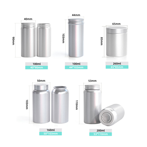 Envase de Aluminio Personalizado para Vitaminas, Lata Redonda de Aluminio con Tapa de Rosca para Almacenamiento de Píldoras, Cápsulas y Medicamentos - Product Image 2