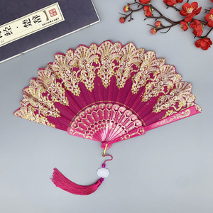 Ventaglio in plastica intagliata con motivi floreali-elegante Fan del Flamenco per decorazioni per le vacanze-dimensioni e colore personalizzabili - Product Image 3