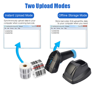 YHD-6100DW High Quality <strong>Hands</strong>-Free Auto Scan Qr Code Reader 2D <strong>Rugged</strong> 2.4G Wireless Barcode Scanner With Charging Base - Product Image 4