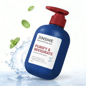 Shampooing Anti-Pelliculaire et Anti-Démangeaisons Personnalisé OEM ODM 360ml à l'Huile d'Arbre à Thé et à la Menthe, Soin Hydratant du Cuir Chevelu pour Cheveux Gras en Gel - Product Image 5