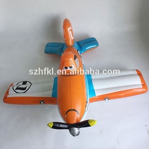 Đáng yêu màu cam và màu xanh inflatable phim hoạt hình máy bay đồ chơi cho trẻ em - Product Image 3