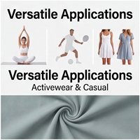 Tissu extensible en nylon et élasthanne tricoté uni, largeur 174 cm, 220 g/m², pour la fabrication de vêtements