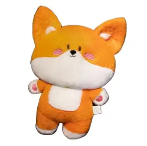 CE/ASTM 2024 Hot Selling Soft Red Fox Plush Toy Good Birthday Gift Stuffed Cushion Decoration For Girl's Room