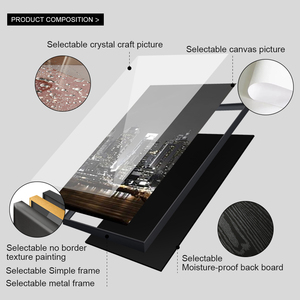 Cuadros de Ciudades Modernas Impresos en Lienzo, Arte de Pared de 5 Paneles, Pintura de Paisaje, Mural de Arte Urbano de Lujo para Decoración de Pared de Sala de Estar - Product Image 4
