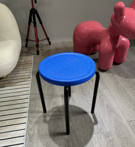 Современный стул для ресторана, школы, мероприятия, штабелируемые круглые стулья, металлический стул из нержавеющей стали, пластиковый стул из полиэтилена, Штабелируемый стул от производителя - Product Image 3