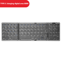Nouveau clavier pliable ultra-mince sans fil rechargeable pour tablette Android avec pavé numérique intégré – Vente chaude