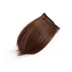 Producto de extensiones de cabello humano con pasador apretado de volumen de cabeza lateral marrón - Product Image 1