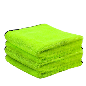 ผ้าขัดเงาเนื้อนุ่มพิเศษจากโรงงานโดยตรง 1600gsm 35x35 ซม. ไมโครไฟเบอร์ขนกำมะหยี่ไร้ขอบ ป้องกันรอยขีดข่วน ปลอดภัยสำหรับการลอกเคลือบใส - Product Image 1