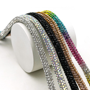 Cordon de strass thermocollant multicolore personnalisé avec petites perles de riz et tube de strass pour vêtements DIY, robes de mariée et <span class=keywords><strong>chaussures</strong></span> - Product Image 6