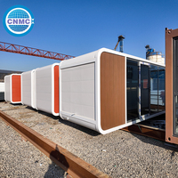 Villa Capsule Conteneurisée Moderne, Séismiquement Résistante et Aérée pour Camping de Vacances en Zone Scénique et Extérieur