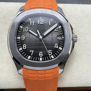 Montre mécanique de luxe de qualité supérieure, étanche, 40 mm, mouvement ETA 330 DDF Factory, épaisseur 8,3 mm, montre PP, bracelet orange - Product Image 1