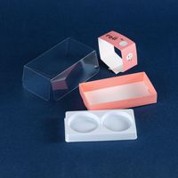Boîte d'emballage transparente pour gâteaux de lune neigeux, jaune d'œuf, JS-001, en plastique, pour pâtisseries occidentales, lot de 2, Daifuku fraise et mangue