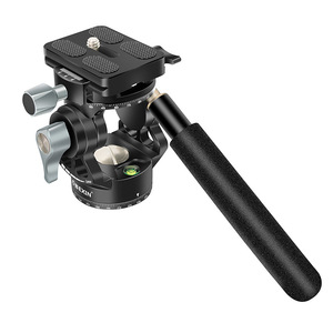 Tête de trépied hydraulique miniature Bexin avec niveau à bulle pour appareil photo numérique, en alliage d'aluminium, avec bouton de verrouillage - Product Image 2
