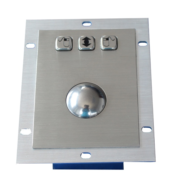High Quality IP65 Stainless Steel Trackball Usb Wired 38mm Mechanical Trackball Mouse