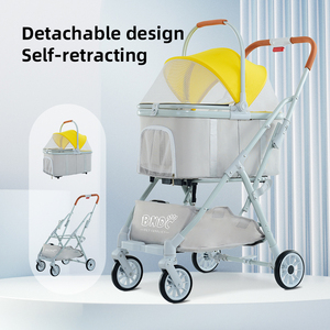 Transporteurs et produits de voyage légers pour animaux de compagnie pour petits chiens et chats de taille moyenne Chariot pour animaux de compagnie lapin avec panier de rangement - Product Image 3