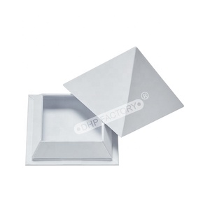 Sang Trọng Biểu Tượng Tùy Chỉnh Cứng Nhắc Tông Tam Giác Hình Kim Tự Tháp Đồ Trang Sức Đám Cưới Nhẫn Bao Bì Hộp Quà Tặng - Product Image 3