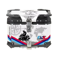 Box Bagasi Motor 45L PP Quick Release, Kotak Belakang Motor, Box Motor untuk Yamaha Honda Kawasaki (Grosir)