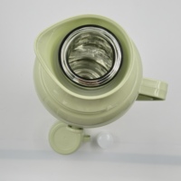 Thermos en plastique à double paroi de conception moderne 2,0 L, isolation 24 heures, réutilisable, écologique, chaud/froid, pour le bureau et la maison