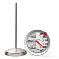 Thermomètre de cuisine bimétallique en acier inoxydable pour four, sonde de volaille pour barbecue pour le type d'échelle de mesure de température