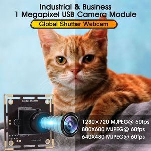ELP <span class=keywords><strong>720P</strong></span> 1MP Global Shutter Module de caméra USB M12 Objectif 3.6mm AR0144 <span class=keywords><strong>Webcam</strong></span> USB haute vitesse <span class=keywords><strong>60fps</strong></span> UVC 1MP pour Windows/MAC/Linux/Pi - Product Image 2
