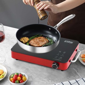 Table de cuisson électrique en céramique Winningstar 110V norme américaine 2000W haute puissance, résistante aux hautes températures, avec panneau en cristal noir (Cross-Bor - Product Image 4