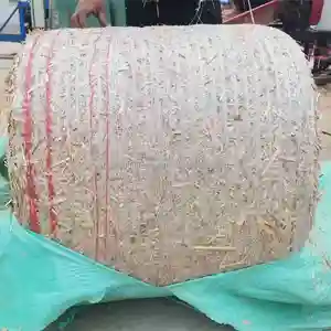 Máquina de prensa de ensilaje de doble envoltura grande de 200kg, empacadora de heno de maíz de paja de trigo comercial, empacadora redonda de hierba de alfalfa para Kenia